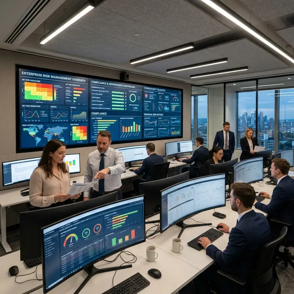 Global risk monitoring operation room display