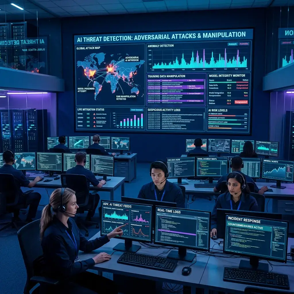 AI training pipeline contamination detection under active threat intelligence monitoring