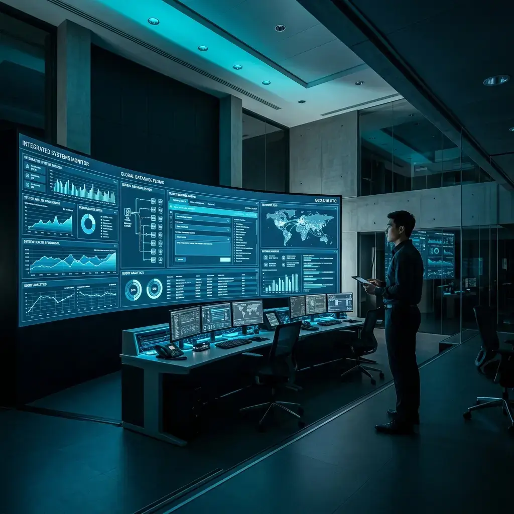 Unified AI search console and database networks
